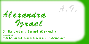 alexandra izrael business card